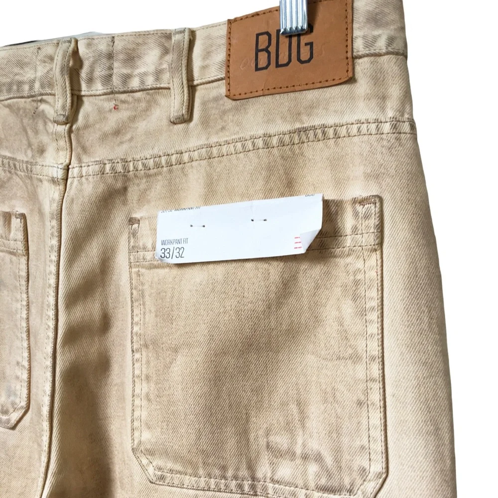 33x32 Urban Outfitters Men’s Distressed Carpenter Jean NWT Painter Jean Cream